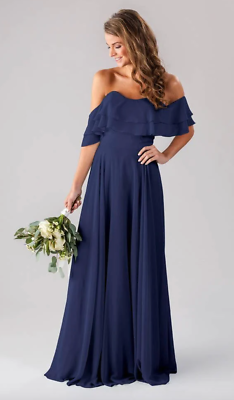 Kennedy Blue Allison Sweetheart Ruffle Top Maxi Bridesmaid Dress Size 4 EUC | eBay Kennedy Blue Allison Sweetheart Ruffle Top Maxi Bridesmaid Dress Size 4 EUC | eBay