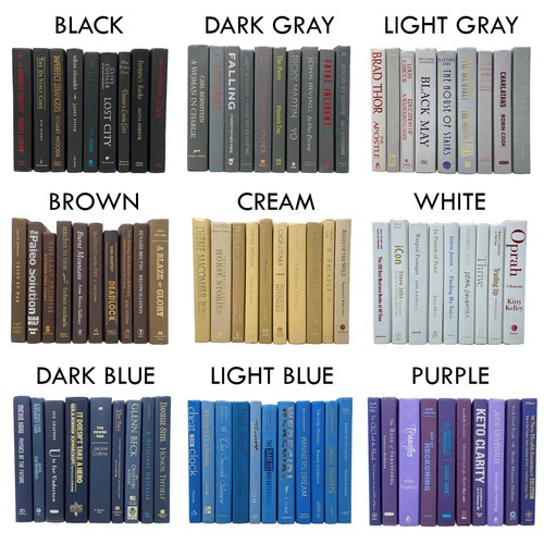 Modern Hardback Books | Decorative Books By Color | PRICE is per FOOT - Picture 64 of 71
