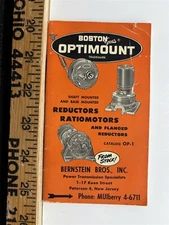 1958 Boston Gear Works Optimum Mounting Information Booklet 