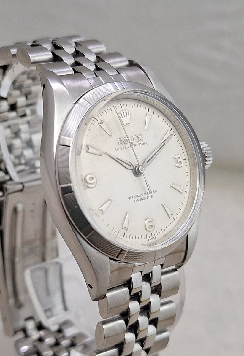 Rolex Oyster Perpetual SS Ref 6581 Mens Watch Explorer 3 6 9
