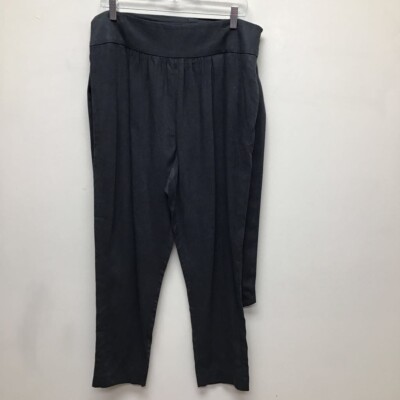 Cache Womens Harem Pants Gray High Rise Pleated Pockets Belt Sash Solid 10
