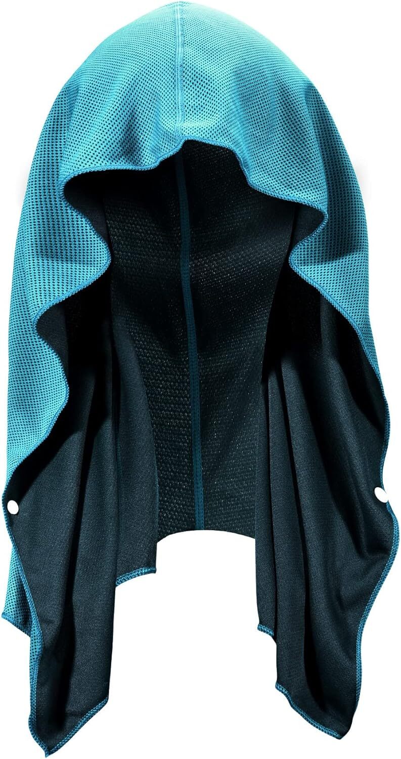 Cooling UV Protection Hoodie Towel for Neck Face Sun Protection Soft Breathable