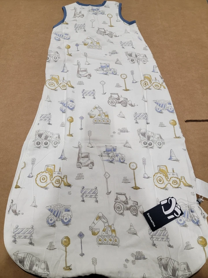 Saco de dormir para bebé Domiamia 6-12 meses tractor construcción vehículos tamaño mediano Foto 3 de 4