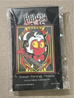 Helluva Boss Limited Edition Poster Portrait Moxxie Oversized Pin