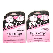 2 Hollywood Fashion Secrets Fashion Tape 18 Count Clear Double Sided Strips