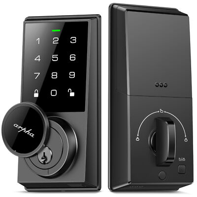 Keyless Entry Smart Door Lock 50Codes Keypad Deadbolt Lock Anti-Peeping Password