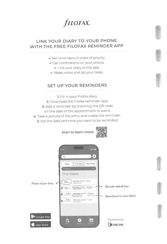 Filofax Kalendereinlage DIN A5 /1 Woche /2 Seiten deutsch 2026 Art. Nr. 26-68553 - Bild 2 von 2