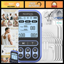 60 Modes TENS Unit Muscle Stimulator for Pain Relief Therapy, Dual Channel EMS,