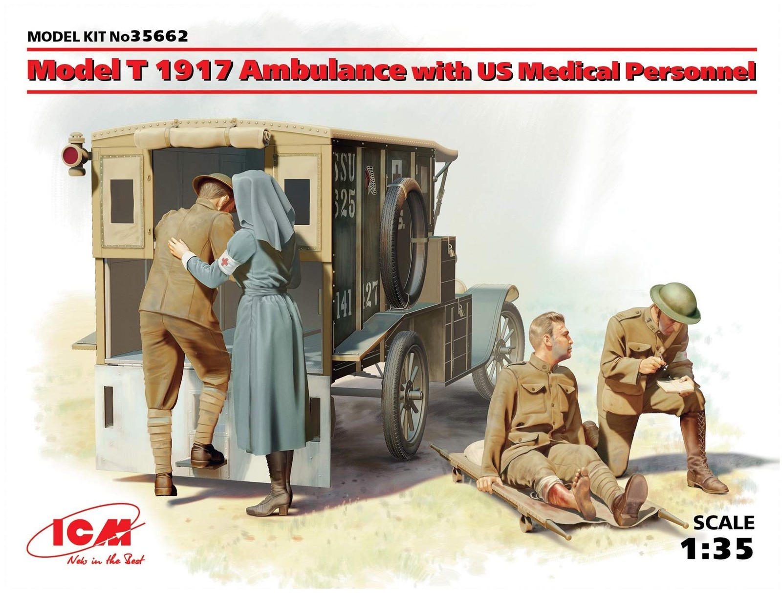 ICM 135 - Model T 1917 Ambulance - Medical Pers 10290₽