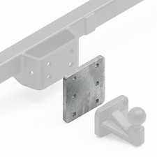 Höhenverstellbare Adapterplatte 83x56mm für Anhängebock für VW Taro 1989-1997