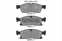 Pagid Bremsbelagsatz Scheibenbremse T3164N FüR Jeep Cherokee 4 WK WK2 VAN CRD