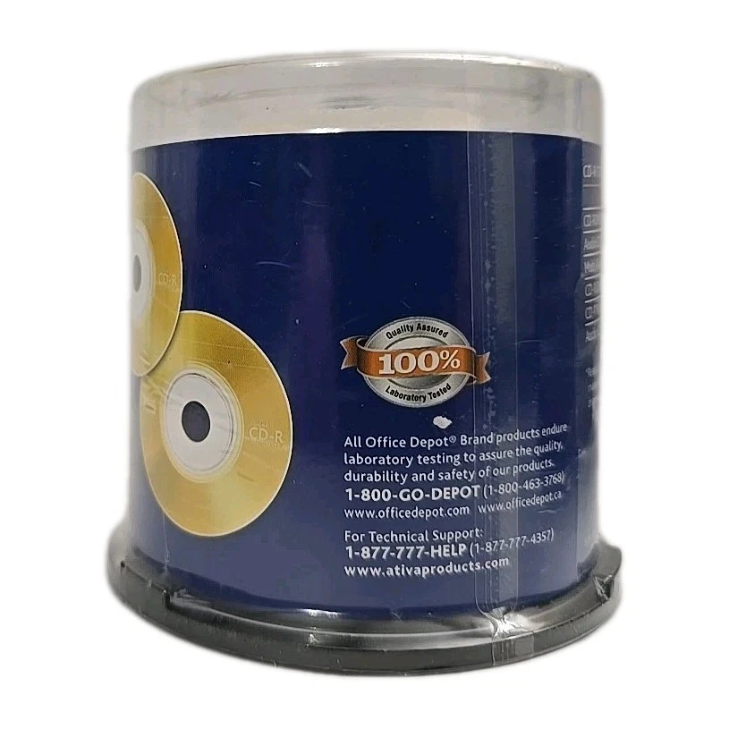 3" POCKET CD-R Ativa CD-R 24x 210MB 24 Minutes 50 Pack NEW SEALED - Image 4 of 4