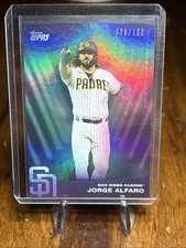 2022 Topps X Steve Aoki Baseball Party Rainbow Foil Card #62 Jorge Alfaro 10/150