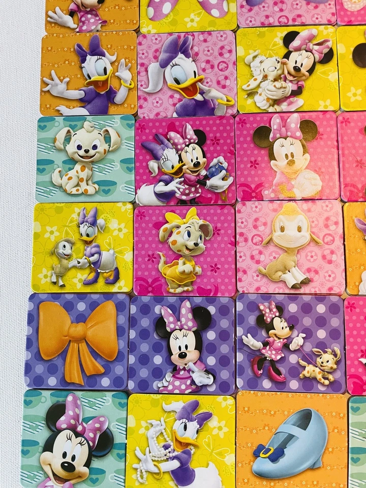 Disney Minnie Mouse Memory Match Game 72 Cards Complete Family Fun Gift - Image 4 of 4