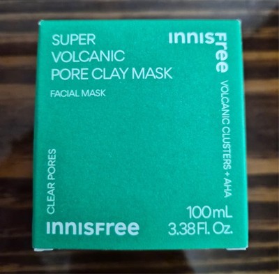 innisfree Super Volcanic AHA Pore Clearing Clay Face Mask 3.3 Fl Oz Exp 02/27