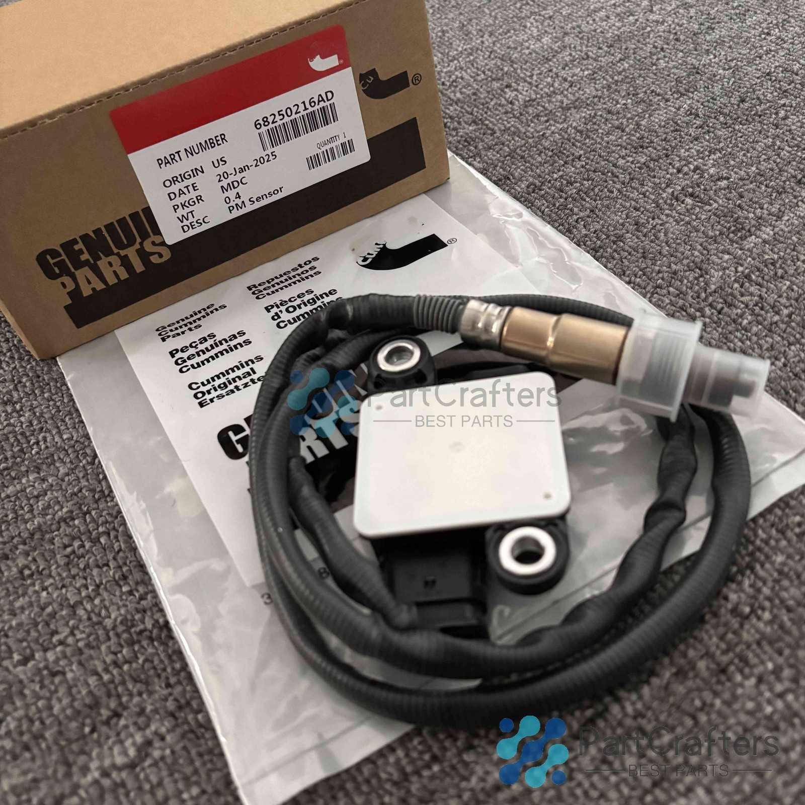New Particulate Matter Sensor Fit For 14-19 Ram 1500 3.0L V6 Diesel 68250216AD