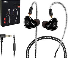 in Ear Monitor Headphones, Hifi Stereo IEM Earphones, Dynamic Dual Driver Wired