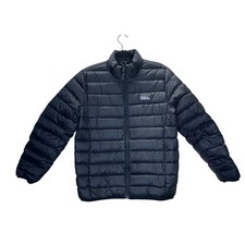 Eddie Bauer Kids XL 14/16Black Down Puffer Jacket Lightweight 650 Fill Power