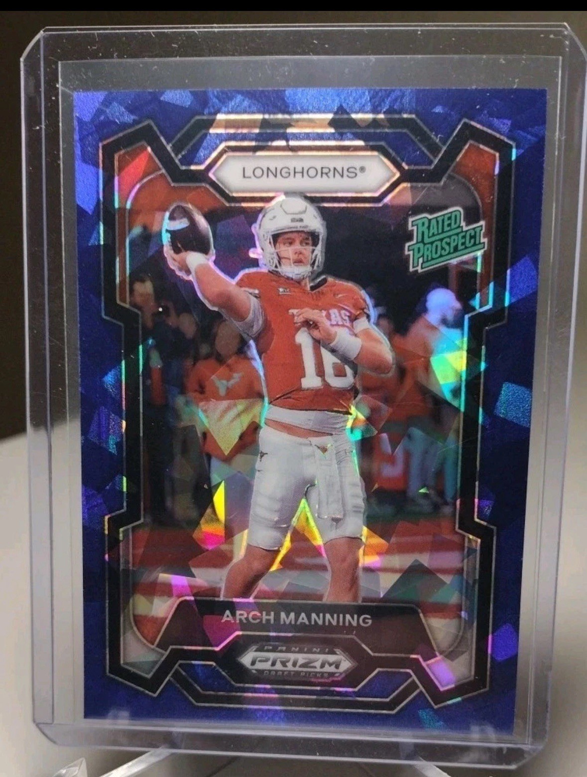 2024 Panini Prizm Draft Picks - Rated Prospect Arch Manning #192 Blue Ice /99 RC