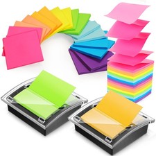 16 Pad Pop up Sticky Notes with 2 Pack Pop up Sticky Dispenser Note Holder Bl...