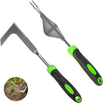2 Pack Stainless Steel Crack Weeder Tool Moss Dandelion Remover