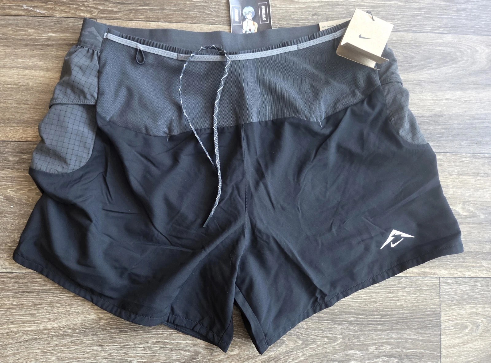 NWT Nike Trail Dri-Fit ADV Second Sunrise 5" Running Shorts Black Mens Sz Medium