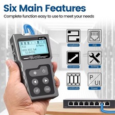 NF-488 Network PoE Checker Over The Ethernet Cat6 Cat5 Lan Cable Tester