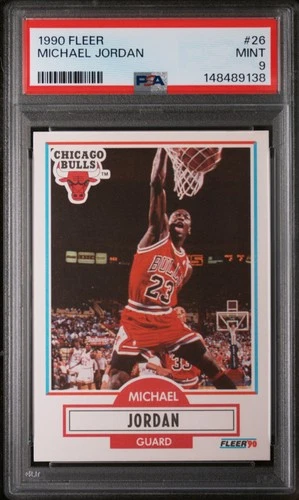 1990 FLEER #26 MICHAEL JORDAN PSA 9