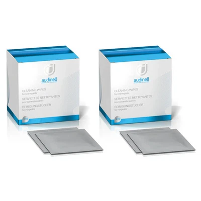 2x Audinell Reinigungstücher (30 Stück) - für Hörgeräte, Otoplastiken uvm.