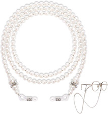 Eye Glass Chains Holders Women Pearl Eyeglass Chain Eyeglasses Strap Lanyard ...