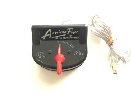 AMERICAN FLYER NO. 1 1/2 B TRANSFORMER 60 CYCLES 50 WATTS
