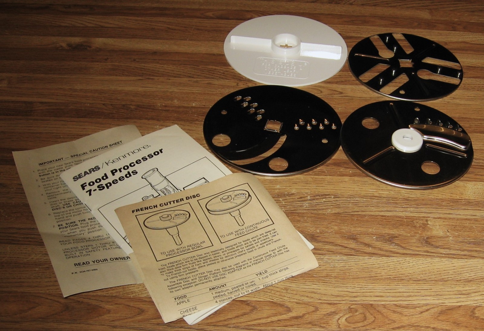 Sears Kenmore 7 Speed Food Processor PART/REPLACEMENT DISC B