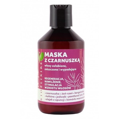 5903829094944 BIOELIXIRE Maska z czarnuszką do włosów osłabionych zniszczonych i