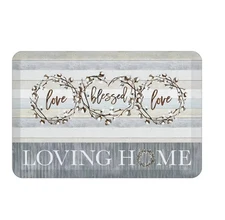 Laural Home Loving Home 20" x 30" Anti-Fatigue Kitchen Mat