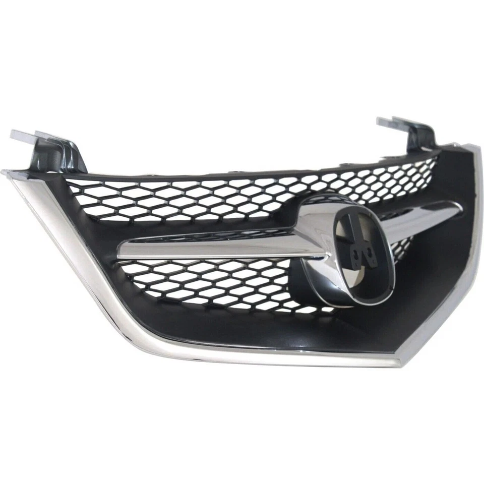 New Grille For 2002-2003 Fits Acura TL Chrome Shell with Black Insert Plastic - Image 2 of 4