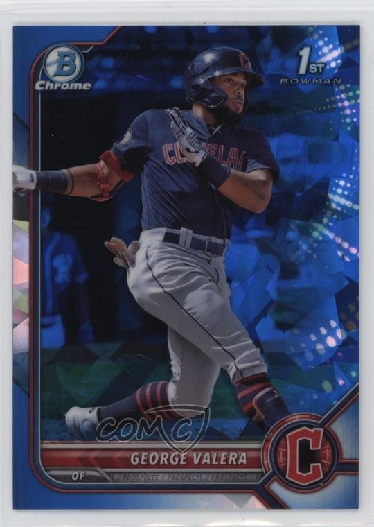 2022 Bowman Sapphire Edition Chrome Prospects George Valera #BCP-22 1oq8