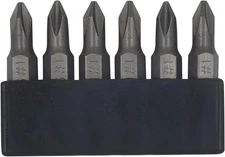 6Pcs 35Mm JIS Screwdriver Bit Set with Magnetic Tip, 1/4 Hex Shank, S2 Alloy Ste