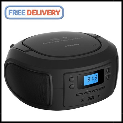 CD Player Portable with Bluetooth Crystal Clear Sound Top Loading CD Boombox mp3
