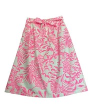 Lilly Pulitzer NWT Rowena Midi Skirt Rousseau Pink Glisten In The Sun - Size 12