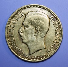 A2 - Romania 20 Lei 1930 Extremely Fine Nickel-Brass Coin - King Carol II