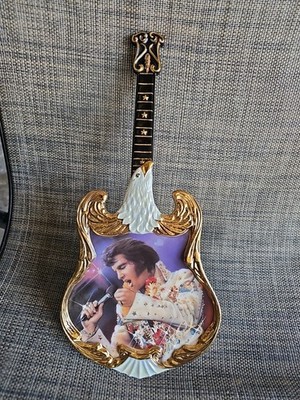 1973 - Aloha from Hawaii -Elvis Presley First Ed. Bradford Exchange Guitar Plate
