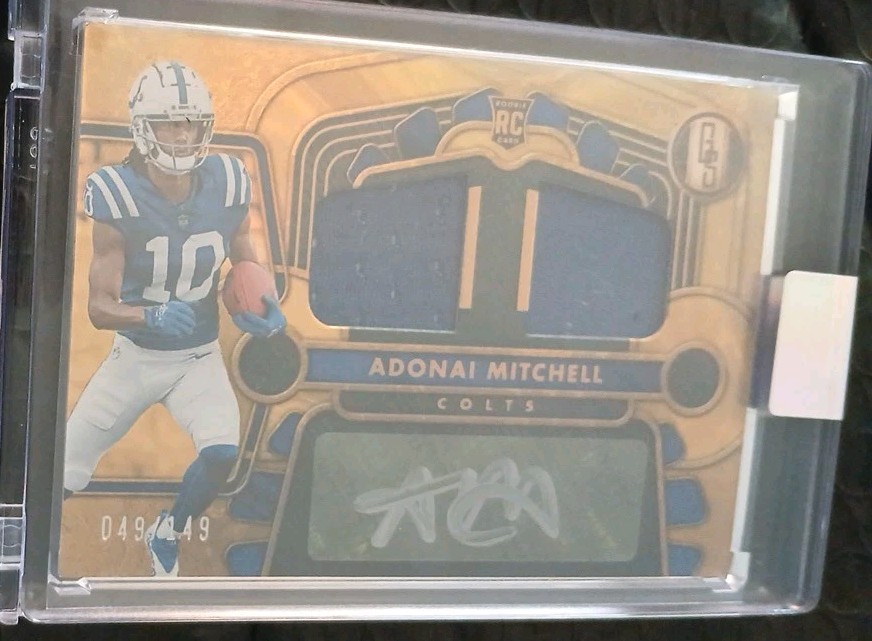 2024 Panini Gold Standard - Rookie Jersey Autographs Adonai Mitchell #7 /149