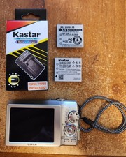 Fujifilm Digital Camera FinePix J50 8.2MP Charger  2 battery Tested Lot 3603