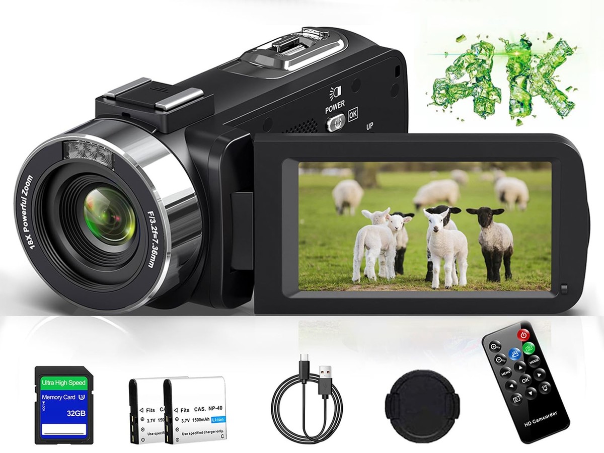 Sony Video Camera Small 4K Video Camera Camcorder Ultra