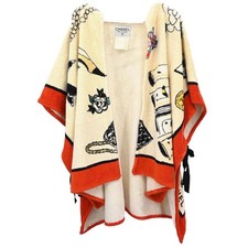Chanel Bathrobe Style Icon Coat Gown Beige 167614