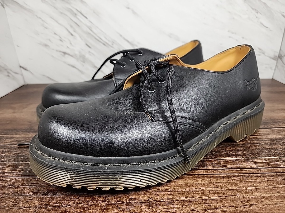 ☆ ~Dr Martens Mens Black Leather Casual Oxfords Lace Up Shoes