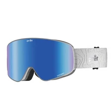 Pret Effect Snow Goggles, White Texture Frame, Blue/Storm Lens, Medium/Large