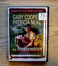 The Fountainhead SEALED DVD Gary Cooper Patricia Neal Ayn Rand Warner Classic