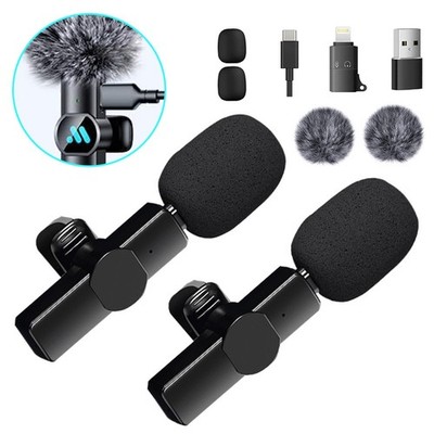 Lavalier Mikrofon Kabellos Mini Ansteckmikrofon Wireless USB C Handy Microphone