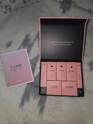 Luxe Lash Lift Set Pink with Fix, Perm, Nourish Lotions, Adhesive & Applicators